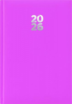 Naptár, tervező, A5, heti, DAYLINER, "Pannon", fuchsia