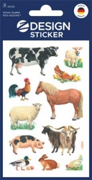 Matrica, papír, 3 ív, 76x120 mm, AVERY ZWECKFORM, "Z-Design No.53720", háziállatok